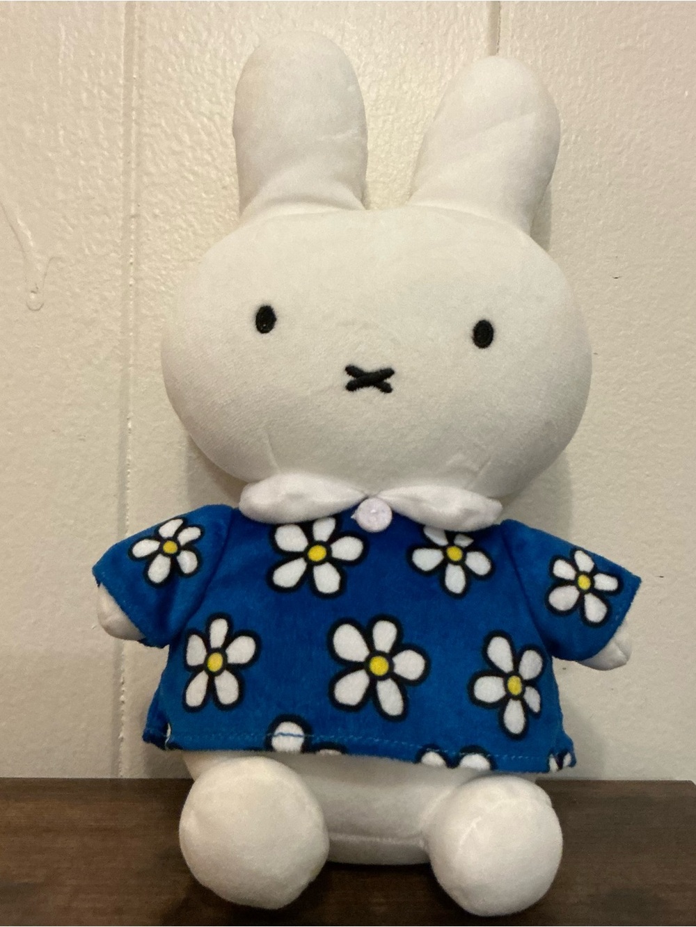A Rare Smoko X Miffy Dick Bruna Blue Daisy Midi Mochi Plush Stuffed Animal Toy